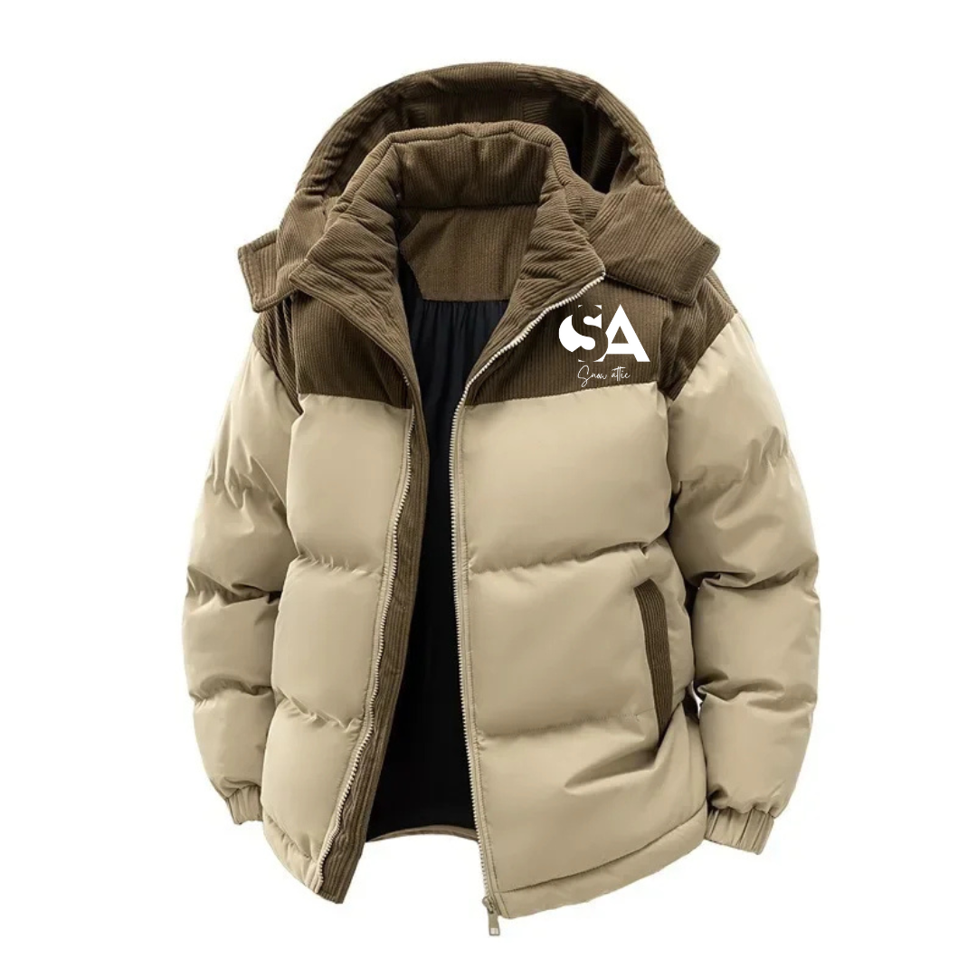 SNOWATTIC Men's Thick Fleece-Lined Winter Puffer Jacket