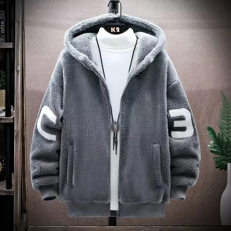 SNOWATTIC Men's Zip-Up Wool Blend Padded Cardigan Jacket
