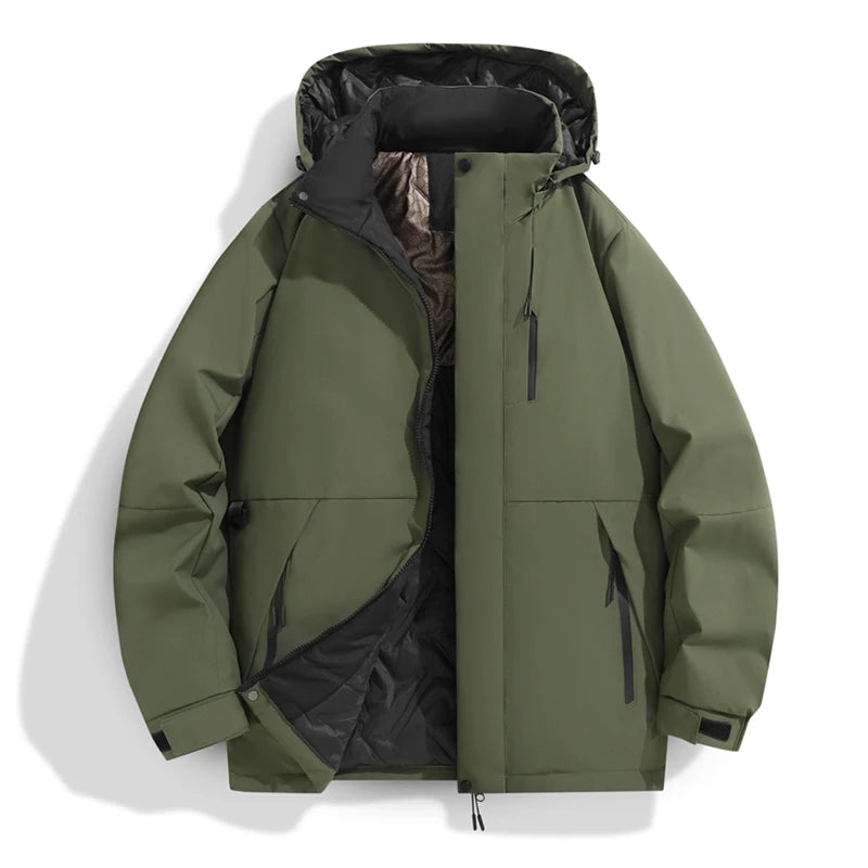 SNOWATTIC Men's Thick Plush Fleece Winter Jacket