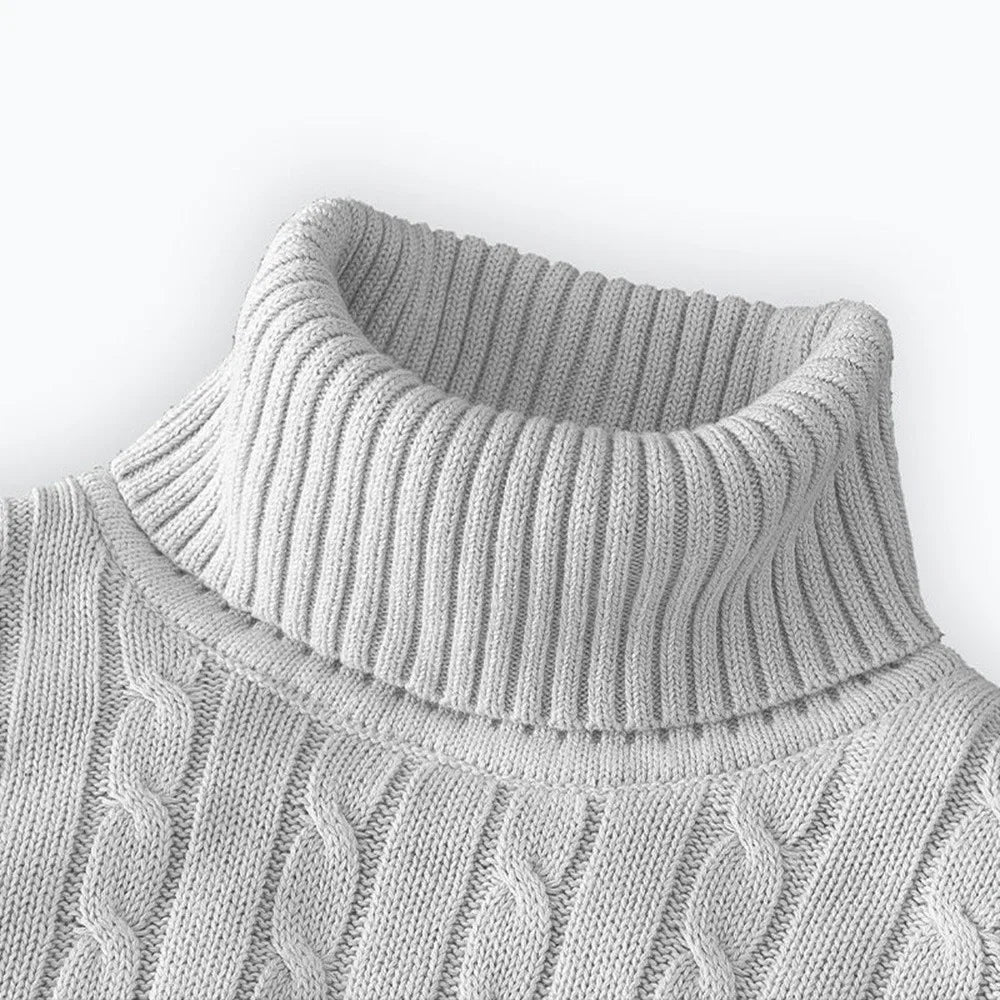 SNOWATTIC Casual Elastic High-Neck Knitwear for Men