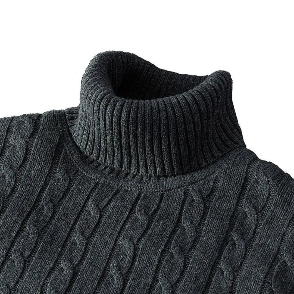 SNOWATTIC Casual Elastic High-Neck Knitwear for Men