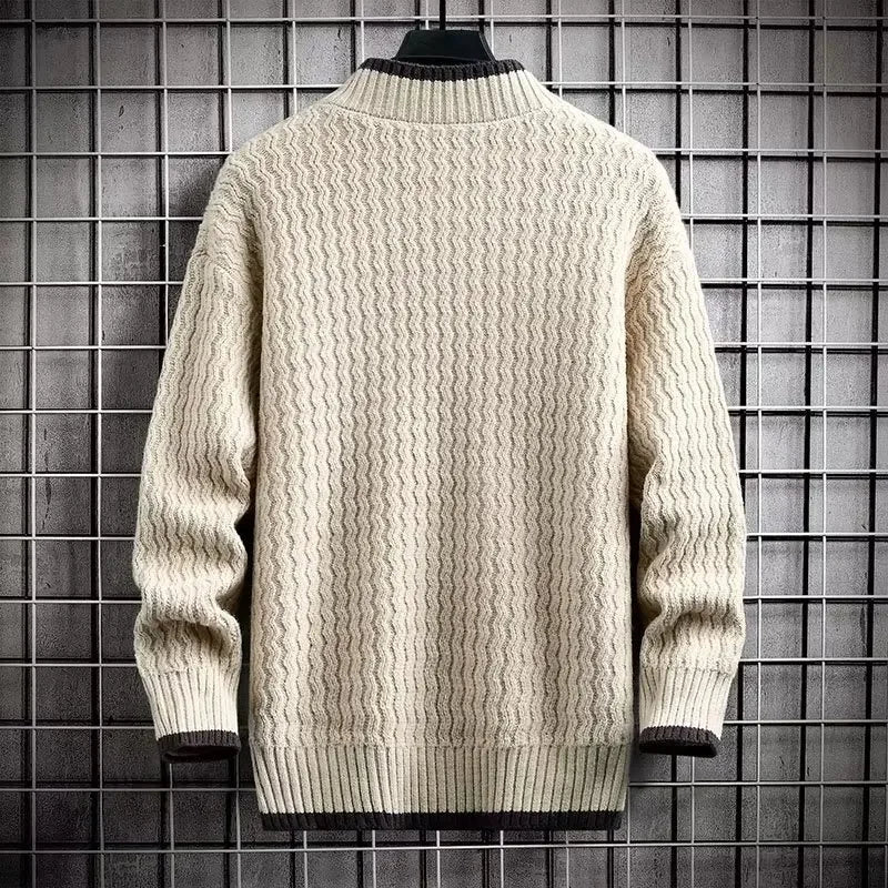 SNOWATTIC Men's Loose Fit Casual Knitted Pullover Sweater