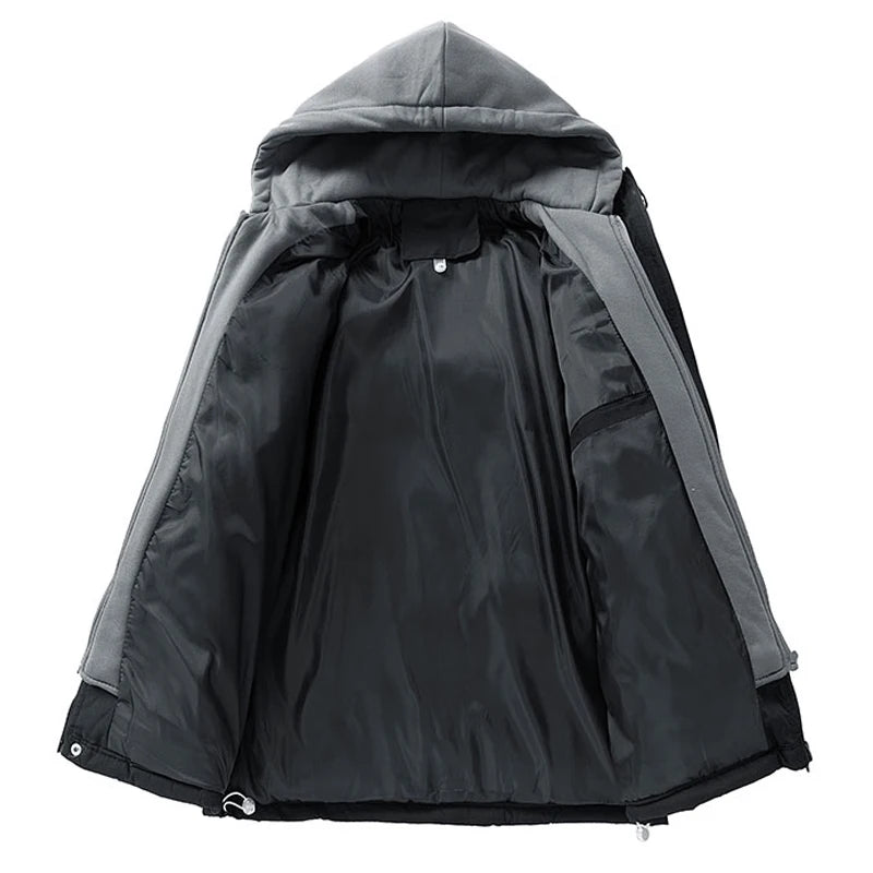 SNOWATTIC Men's Thick Hooded Quilted Puffer Jacket