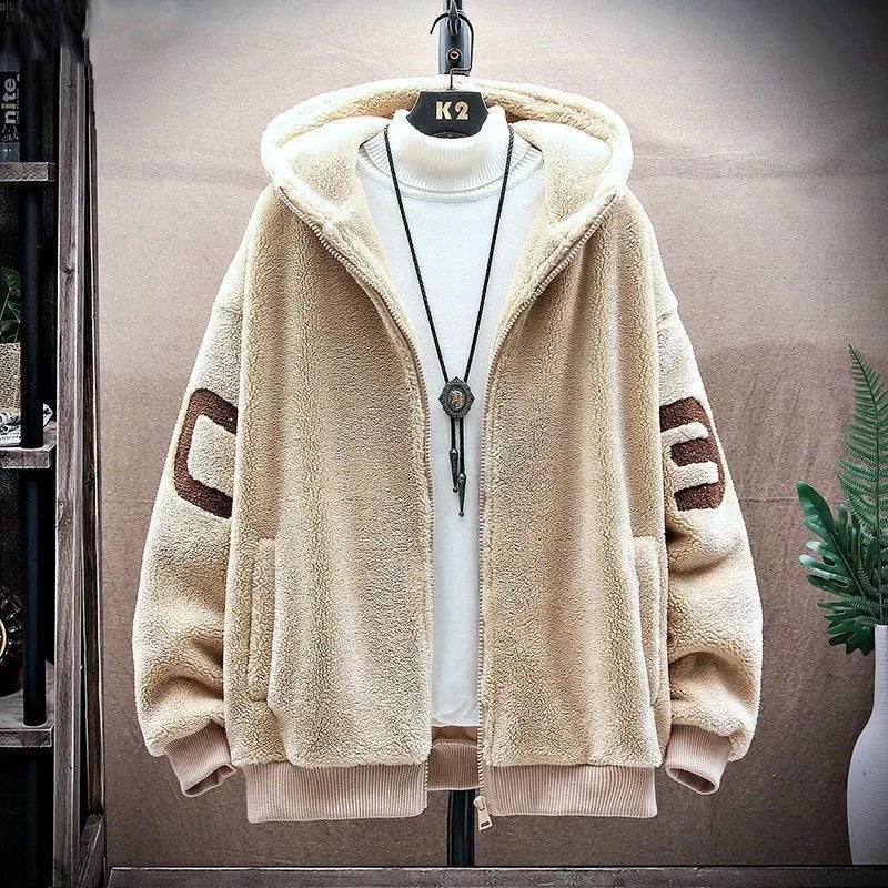 SNOWATTIC Couples' Oversize Faux Shearling Hooded Jacket