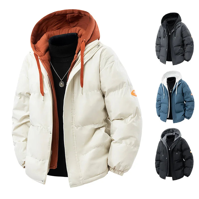 SNOWATTIC Men's Thick Hooded Quilted Puffer Jacket