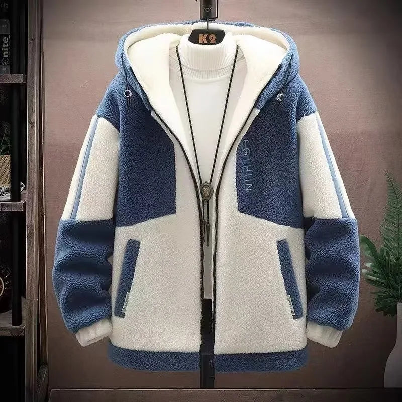 SNOWATTIC Men's Thick Faux Shearling Winter Coat