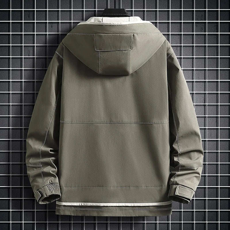 SNOWATTIC Men's Waterproof Hooded Windbreaker Jacket (Spring/Autumn)