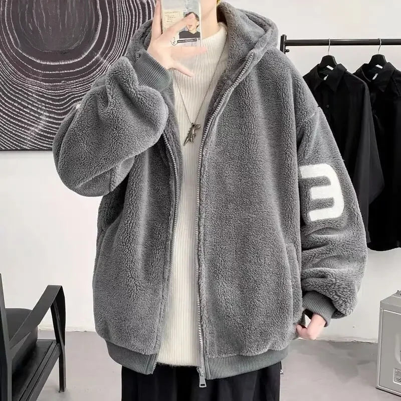 SNOWATTIC Men's Zip-Up Wool Blend Padded Cardigan Jacket