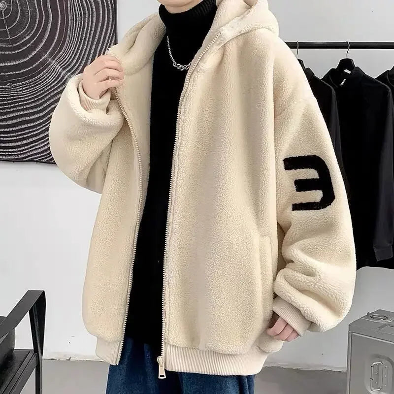 SNOWATTIC Men's Zip-Up Wool Blend Padded Cardigan Jacket