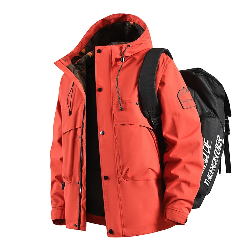 SNOWATTIC Men's Waterproof Windproof Hooded Outdoor Jacket