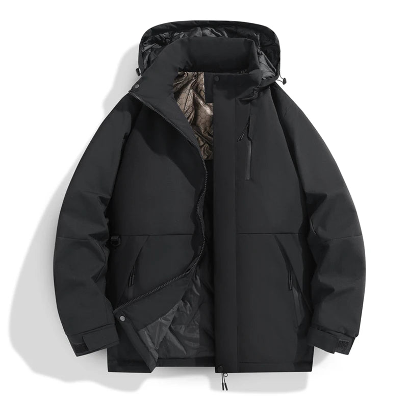 SNOWATTIC Men's Thick Plush Fleece Winter Jacket
