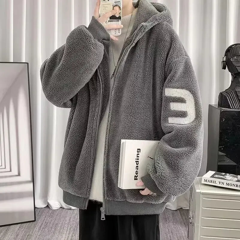 SNOWATTIC Couples' Oversize Faux Shearling Hooded Jacket