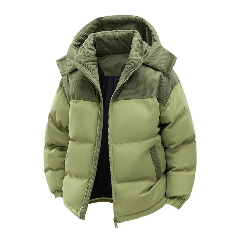 SNOWATTIC Men's Thick Fleece-Lined Winter Puffer Jacket
