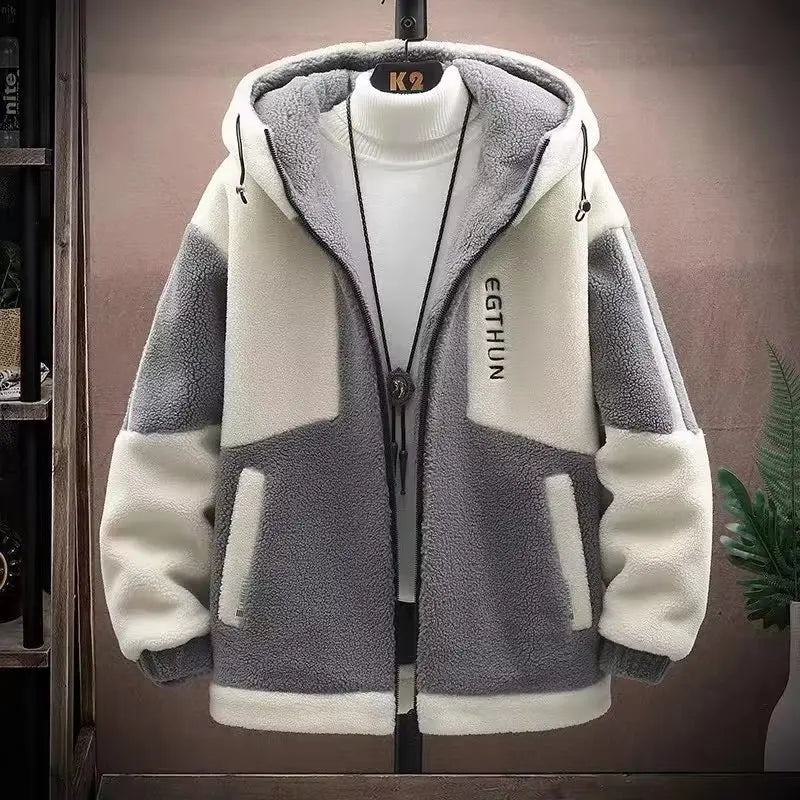 SNOWATTIC Men's Thick Faux Shearling Winter Coat