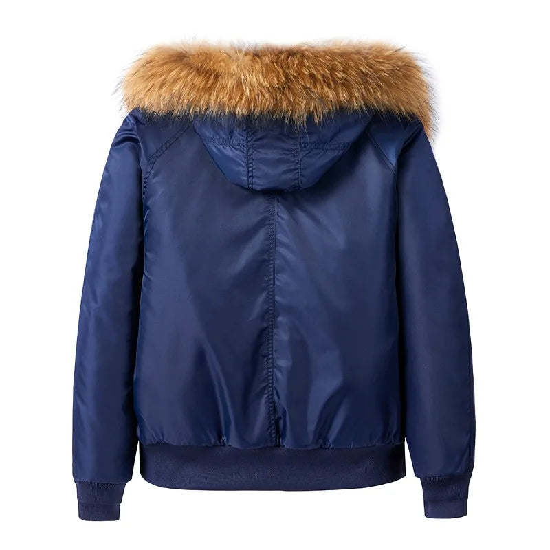 SNOWATTIC Men's Hooded Baseball Winter Puffer Jacket