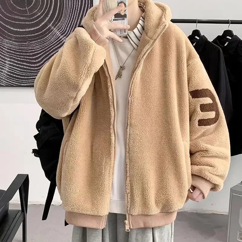 SNOWATTIC Men's Zip-Up Wool Blend Padded Cardigan Jacket