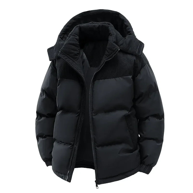 SNOWATTIC Men's Thick Fleece-Lined Winter Puffer Jacket