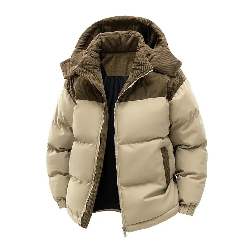 SNOWATTIC Men's Thick Fleece-Lined Winter Puffer Jacket