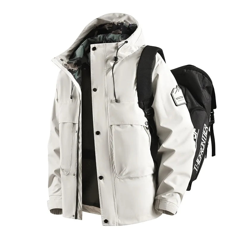 SNOWATTIC Men's Waterproof Windproof Hooded Outdoor Jacket
