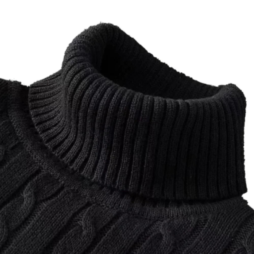 SNOWATTIC Casual Elastic High-Neck Knitwear for Men