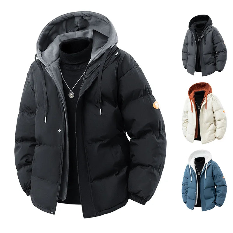 SNOWATTIC Men's Thick Hooded Quilted Puffer Jacket