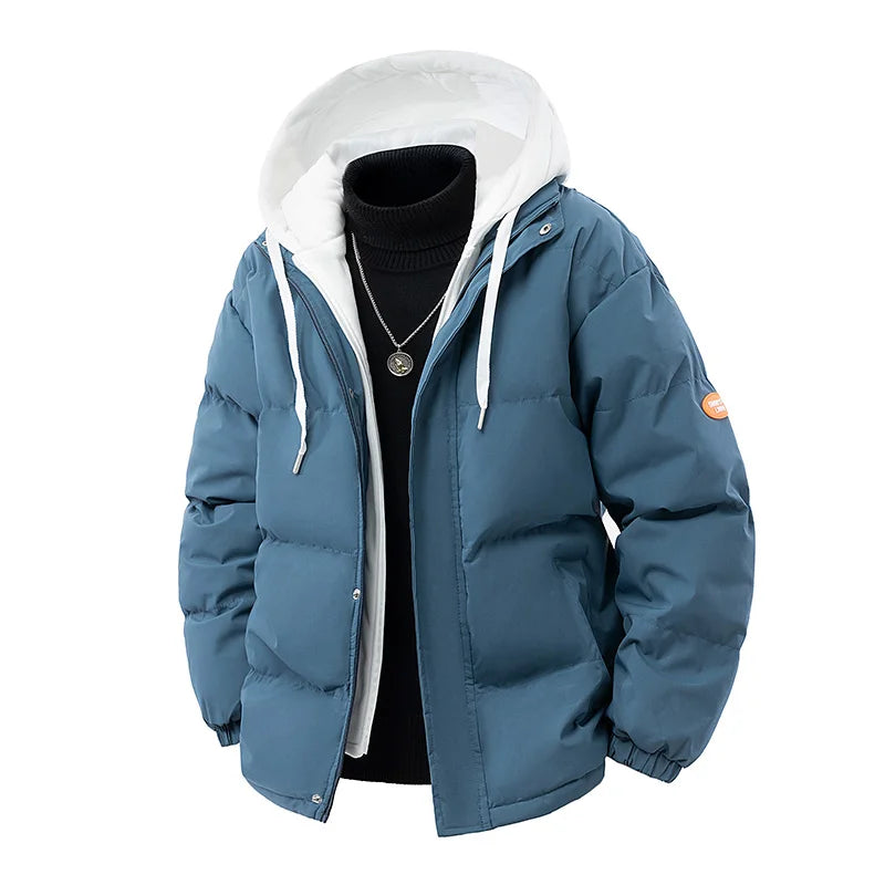 SNOWATTIC Men's Thick Hooded Quilted Puffer Jacket