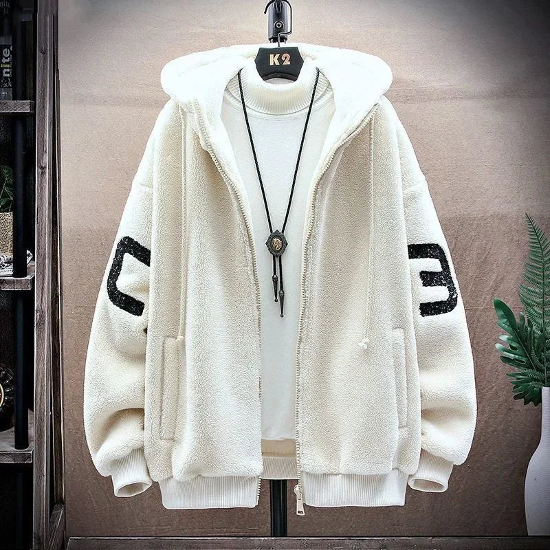 SNOWATTIC Couples' Oversize Faux Shearling Hooded Jacket