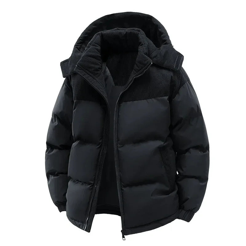 SNOWATTIC Men's Thick Fleece-Lined Winter Puffer Jacket