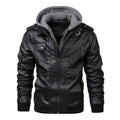 SNOWATTIC Men's Casual Biker PU Leather Jacket