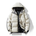 SNOWATTIC Men's Double Bar Hooded Cotton Puffer Jacket